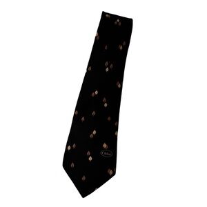 Chloe Elegant Black and Brown Patterned Tie